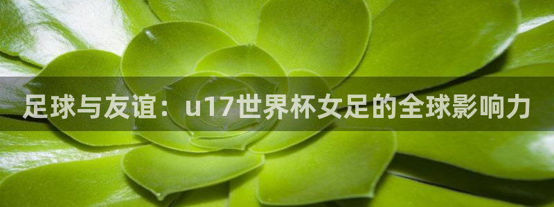 足球世界杯:足球与友谊:u17世界杯女足的全球影响力
